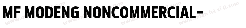 MF MODENG NONCOMMERCIAL字体转换